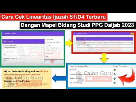 LIVE Cara Cek Linearitas Ijazah S1/D4 Terbaru Dengan Mapel Bidang Studi PPG Dalam Jabatan 2023