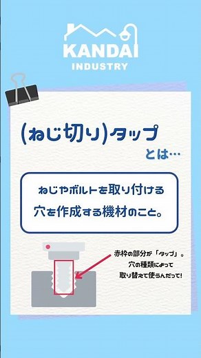 （ねじ切り）タップ #金属加工