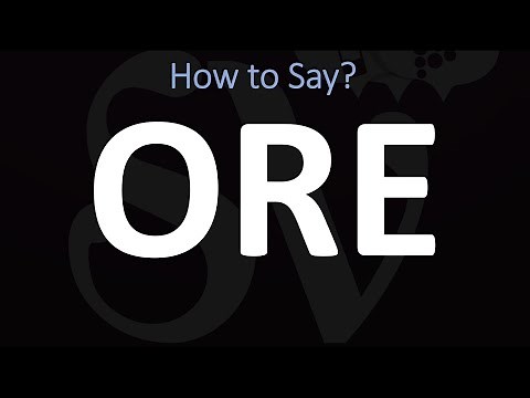 How to Pronounce ORE? (CORRECTLY)