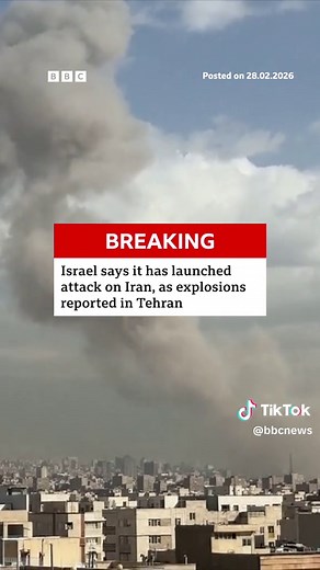 Israeli Defence Minister Israel Katz said his country has launched a “pre-emptive” attack on Iran, with images showing smoke rising above Tehran. #Israel #Iran #Tehran #BreakingNews #BBCNews