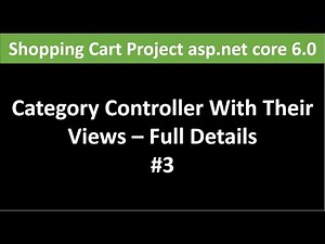ASP.NET CORE 6.0 : Shopping Cart Project Full Course -3