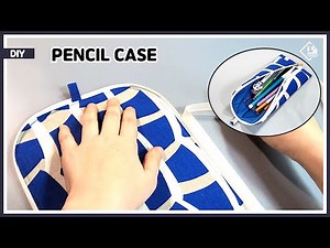DIY Make a Simple Fabric Pencil Case / Easy sewing tutorial [Tendersmile Handmade]