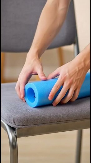 Make any chair more comfortable using a pool noodle #Shorts