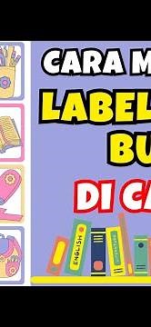 Cara Membuat Label Nama Buku Sekolah Di Canva - Tutorial Canva