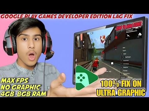 Google Play Games On Pc Devloper Edition 100% Lag Fix | Ff Pc version Lag Fix