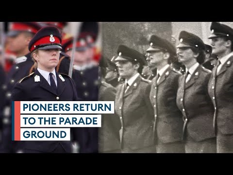 Female Sandhurst veterans watch cadets march in their trailblazing footsteps 40 years on