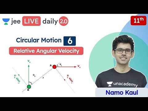 JEE: Circular Motion L6 | Relative Angular Velocity | Unacademy JEE | JEE Physics | Namo Kaul