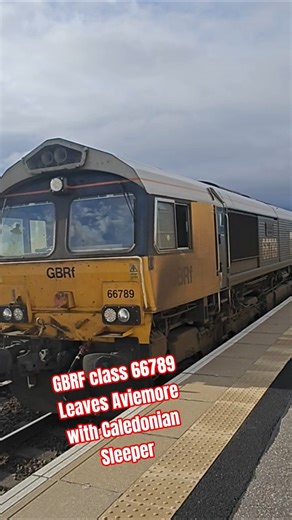 GBRF Class 66789 with 73968 behind leave Aviemore With Caledonian Sleeper