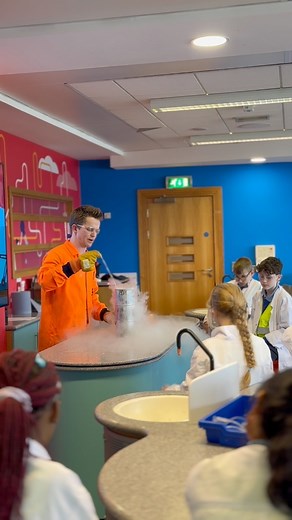 1.7K views | Yesterday pupils from St Comgall’s Primary School took part in our Fizz, Bang, Pop! interactive workshop in W5’s Science Lab!  Together, we discovered the effects of liquid nitrogen, investigated permanent and temporary changes, and got hands-on with a whole host of experiments! 離六‍ | W5 Belfast | Facebook