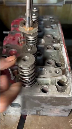 4 cylinder Engine Head Valve Seal lock Installation | Mechanic Tips & Tricks #short