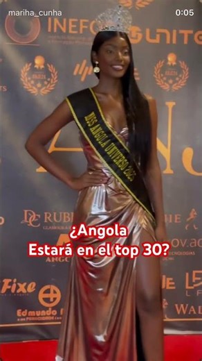 Miss Universe Angola will be in the top 30 #missuniverse #angola #miss #model