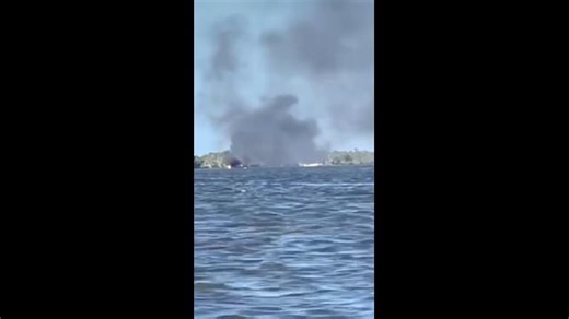 WATCH: Gold Coast boat fire after gas bottle explosion