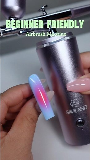 Beginner Airbrush Nail Tutorial |Easy Aura Nails & Ombré Nails 💅🏻✨ #nailart #airbrush nails