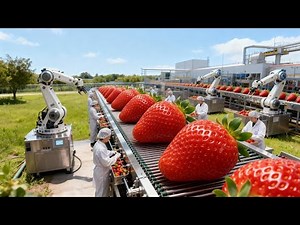 “Inside a Fresh Strawberry Factory: From Seed to Premium Strawberry Juice (Full Production Line)”