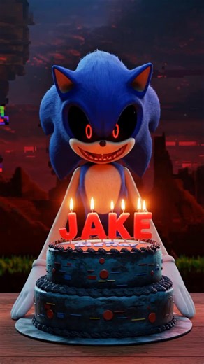 AnimEra | The Era of Animation on Instagram: "Comment your name👇order from bio📩 🔪🩸 Sonic.exe has arrived… and JAKE’s birthday will never be the same. 🎂 The candles flicker, the screen glitches, and darkness whispers your name. If you crave cursed animations, twisted surprises, and birthdays that bleed with chaos, like, comment, and follow… if you dare. 💀⚡ 👁 Comment your name and your favorite character below… and maybe Sonic.exe will choose