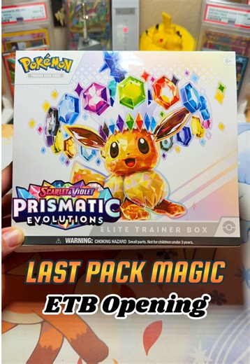 Pokémon PRISMATIC EVOLUTIONS ETB Opening ✨ LAST PACK MAGIC #pokemon #pokemoncards #pokemontcg #asmr