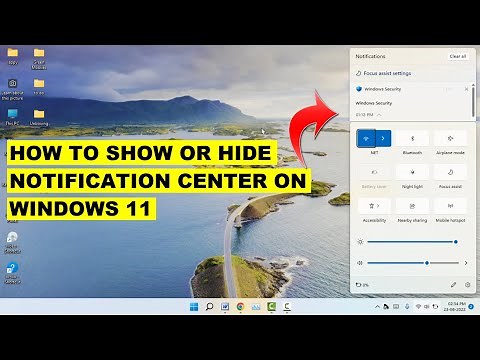 How to Enable or Disable Notification Center in Windows 11