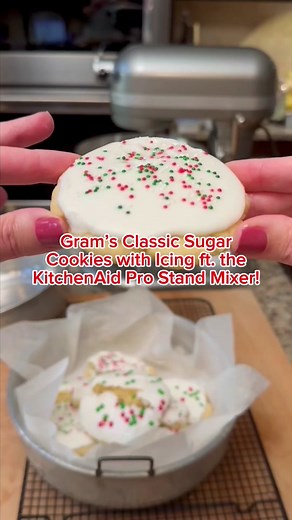 Christmas cookie magic is coming to life thanks to @kitchenaidusa!🍪🎅✨ Check out this delicious holiday sugar cookie recipe from @tina_epicuricloud using the KitchenAid Pro 600 Stand Mixer!😋 Click the 🔗 in our bio to start making these tasty holiday treats & more! P.S. Shop our Cyber Sale & receive FREE SHIPPING & 5 Easy Pays on EVERYTHING through 11/27 at 11:59pm ET! *Exclusions apply. See offer for details. 🍪INGREDIENTS🍪 ✨3 1/2 cups all-purpose flour ✨2 1/2 teaspoons baking powder ✨1/2 te