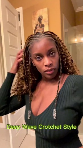 This half crotchet/ half cornrow was quick and easy to give myself a style where I’m not constantly messing with my hair. All it took was 1 pack of pre-stretched hair and a few packs of water wave hair crotchet hair and I was good to go! #crotchetbraids #crotchetlocs #crotchethair #cornrows #protectivestyles #protectivehairstyles