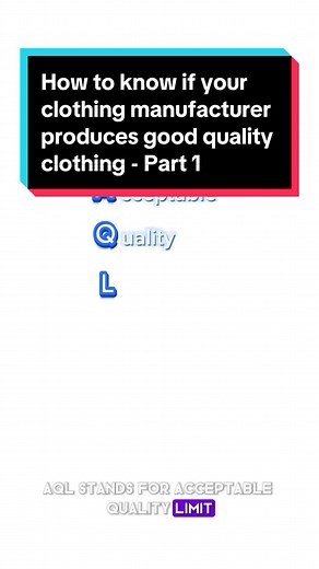 Entendiendo el AQL en la fabricación de ropa