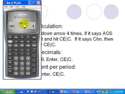 BA II Plus how to set up your calculator