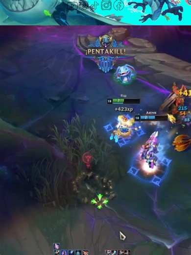 Fizz vs Cho Gat , Elo GM Challenger , Dudas de las runas o build en comentarios las resuelvo Pros #Fizz #challenger #leagueoflegends #Pentakill