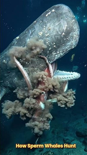 Rare Footage of a Whale Feeding in the Deep Sea