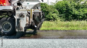 Road Resurfacing By Surface Dressing Process