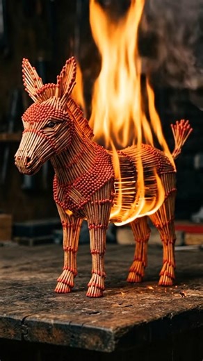 Only One Match… and Everything Burns! 😱🔥#shorts #viralshorts #matchstick #fire