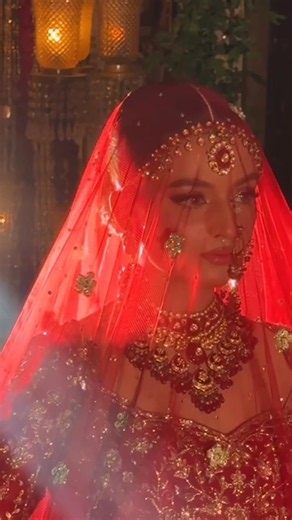 Trending Red Bridal Look ❤️| Royal Bridal Makeup & Jewellery Goals ✨#bride #wedding #fashion #foryou
