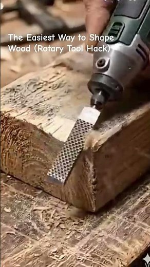 The Easiest Way to Shape Wood (Rotary Tool Hack)