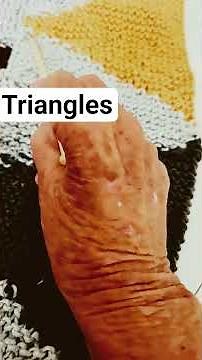 HOW TO KNIT TRIANGLES ON A SCARF