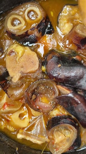Stewed Cow feet recipe 🐄🐮🤠 #cow #stew #subscribe