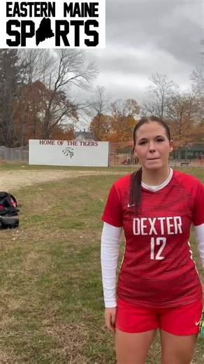 Dexter senior Desiree Adams after a 2-0 Tigers win over Lee Academy in semifinal game on October 30th #soccer | Eastern Maine Sports