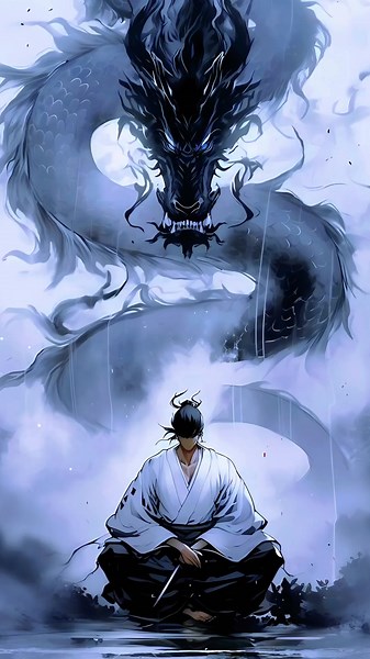 Stunning Samurai Dragon Live Wallpaper in 4K