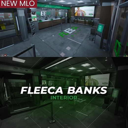 Fivem Fleeca Banks V2 MLO: New Interior, Fivem Mods - Etsy