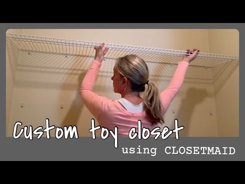 Custom Toy Closet Makeover using CLOSETMAID