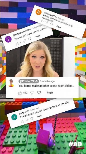 I Built 3 LEGO Secret Rooms! 🧱