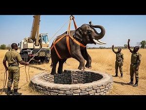 Heroic Rescue Team Saves Giant Elephant Trapped in Deep Village Well | Incredible Real-Life Animal