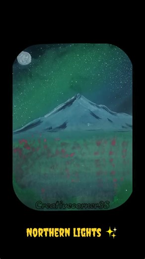 🔥 Must-Try Northern Lights Drawing Trick! 💫 #viralSketch #drawing #diy