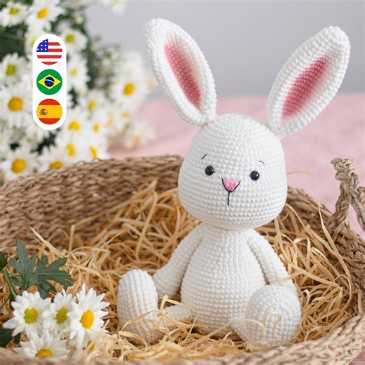 Bunny Pattern/ Crochet Bunny PATTERN Pdf Tutorial - Etsy