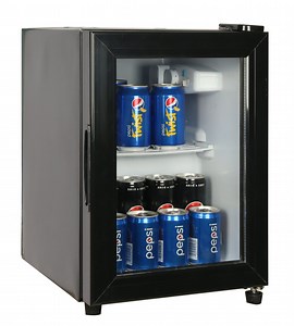 [Hot Item] 36L Single Glass Door Refrigerators Drink Cool Fridge Portable Mini Fridge
