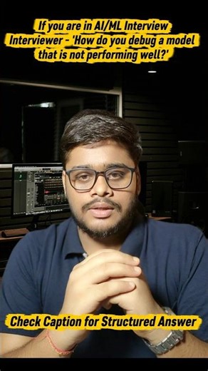 🎯 How to Debug a Model (Interview Framework)- check Description #genai #machinelearning #viralshorts