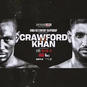 1K reactions · 288 shares | Terence Crawford v Amir Khan. The Avengers v Thanos. The Fight is On. Tune In to the #CrawfordKhan Weigh-In on ESPN2 Friday at 4PM ET to catch a special look at Marvel Studios Avengers End Game! | Top Rank Boxing | Facebook