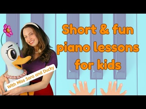 Kids Learn about the Black Key Pattern on the Piano with Ducky and Miss Sara from Seeds of Harmony!