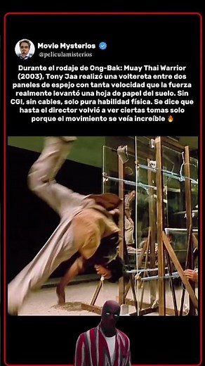 Durante el rodaje de Ong-Bak: Muay Thai Warrior (2003), la velocidad de Tony Jaa desafió la física