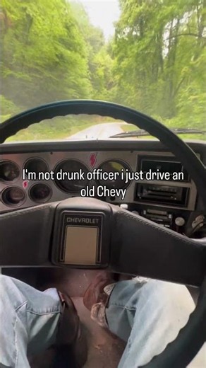 Sorry officer I’m not drunk, I just drive and old Chevy #truck #chevy #squarebody #cops #memes