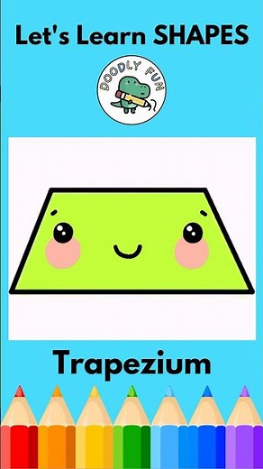 ✨HOW TO DRAW A TRAPEZIUM FOR KIDS | EASY DRAWING TUTORIAL | DRAWING SHAPES FOR BEGINNERS #shorts