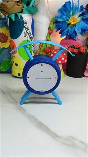 DIY alarm clock ⏰. Old box reuse. #diy #asthetic #craft #clock #art #artandcraft