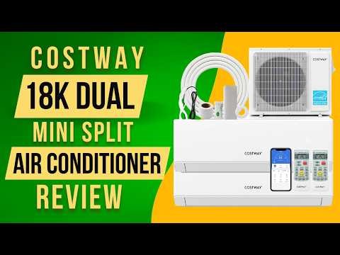 COSTWAY 18k Dual 2 Zone Mini Split Air Conditioner Review